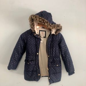 Carters 7/8 girls youth winter coat! Excellent condition! Beautiful royal blue